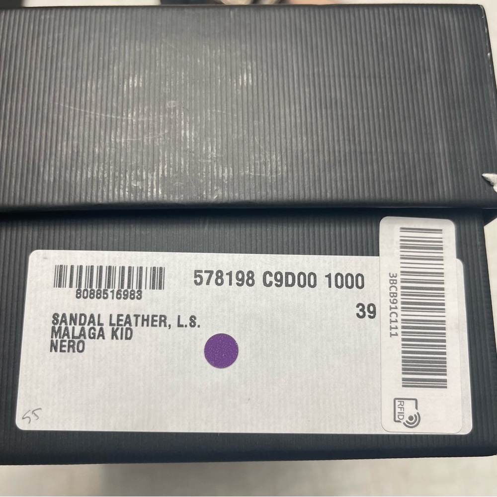 Gucci Crystal G Leather Slides - Picture 5 of 6